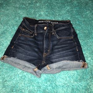 high waist denim shorts